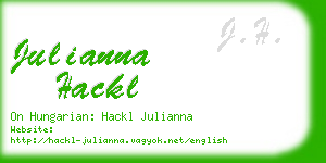 julianna hackl business card